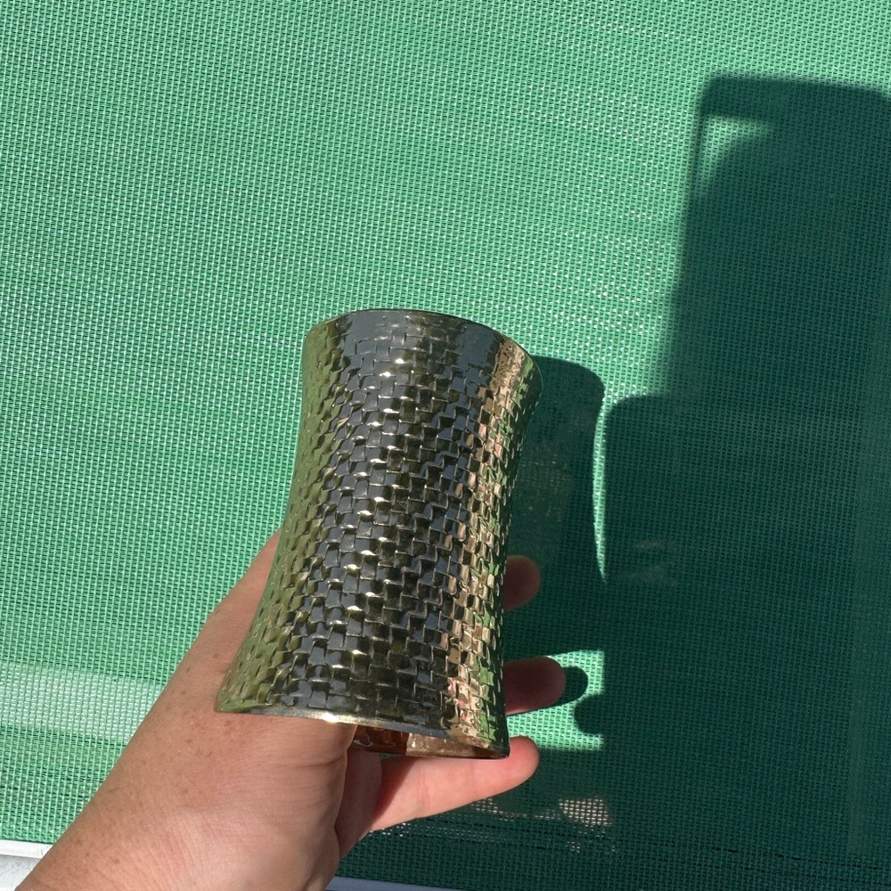 Gold Textured arm cuff